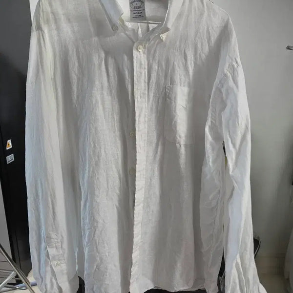 [BUNJANG] Brooks Brothers Linen Shirt White L / 브룩스브라더스 린넨 셔츠 화이트 L