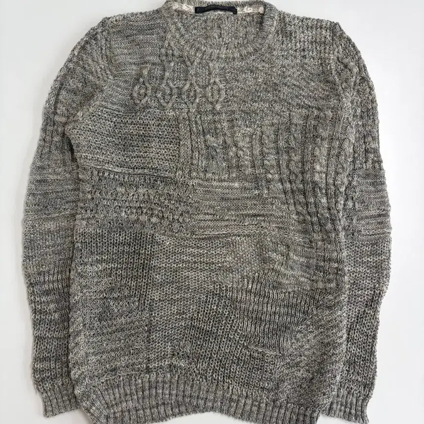 [BUNJANG] Mesaerie Botacelli Crewneck Cable Knit Sweater / [정품/95] 메사제리에 보타시 크루넥 케이블 니트 스웨터