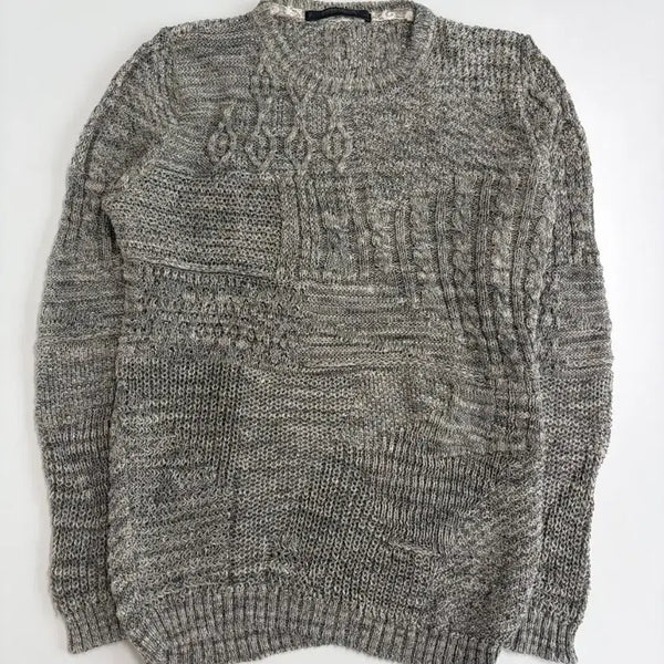 [BUNJANG] Mesaerie Botacelli Crewneck Cable Knit Sweater / [정품/95] 메사제리에 보타시 크루넥 케이블 니트 스웨터