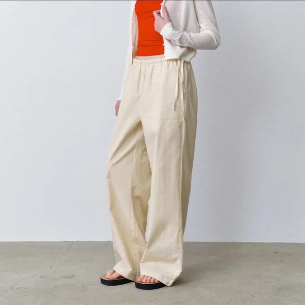 [BUNJANG] Hane Butter Essential Linen Pants Long / 하네 버터 에센셜 린넨 팬츠