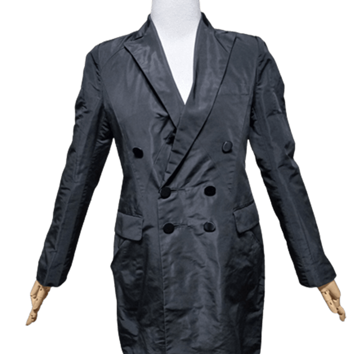 [BUNJANG] SYSTEM Women's Spring/Autumn Double-Breasted Tailored Windbreaker Coat Jacket / 시스템SYSTEM 정품 여자 춘추용 여성 바람막이코트자켓82-94