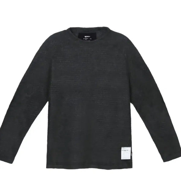 [BUNJANG] Satisfy Fuzzy Fleece AD Long T-Shirt Phantom / 새티스파이 satisfy 퍼즈플리스 AD 롱 티셔츠 팬텀 M 새상품