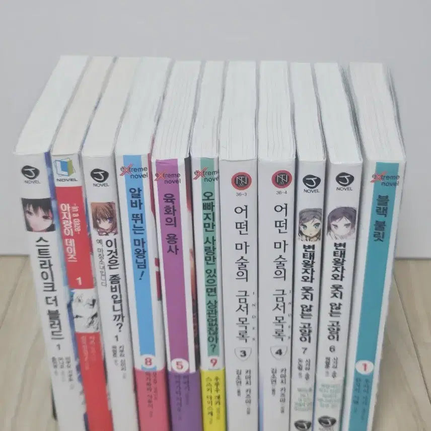 [BUNJANG] J Light Novel Bundle Set / 상태 최상급인 라이트 J 노벨  일괄 판매