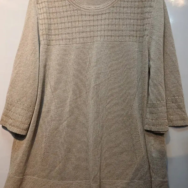 [BUNJANG] Daks Women's Rayon Knit Top Beige Size 100 / 닥스 여성 레이온니트
