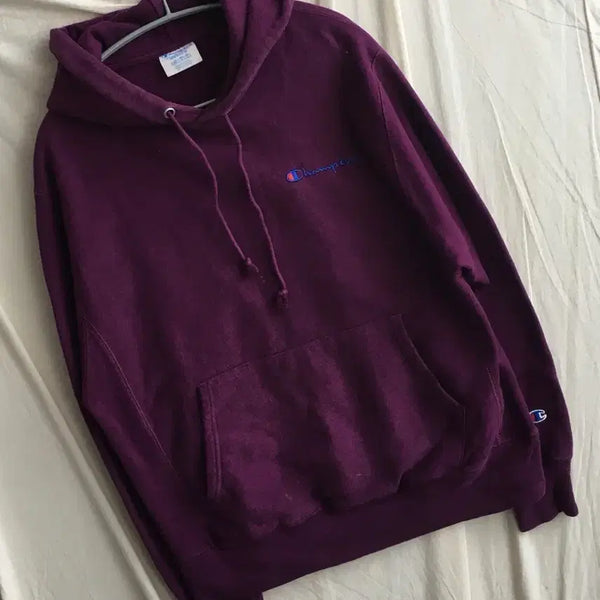 [BUNJANG] Champion Chest Logo Hoodie / 챔피온 가슴로고 후드티