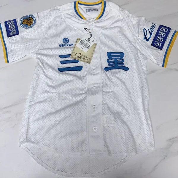 [BUNJANG] Beanpole Outdoor Samsung Lions Baseball Jersey / 빈폴 아웃도어 삼성 라이온즈 야구 유니폼 새상품