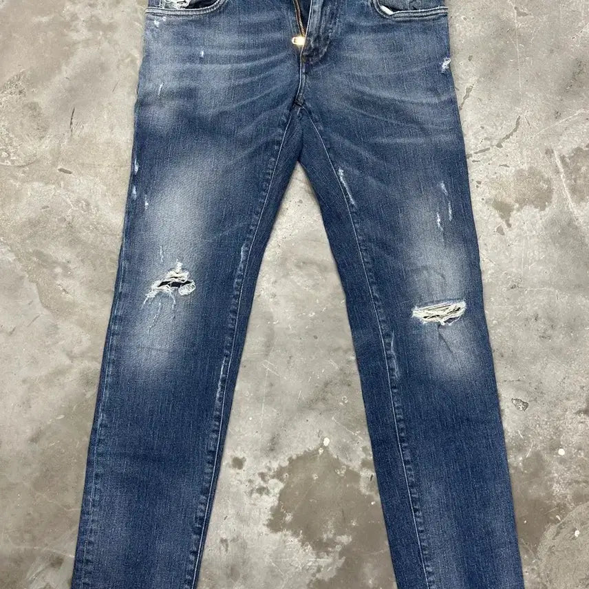 [BUNJANG] Dolce & Gabbana Denim 14 Stretch Distressed Jeans / 돌체앤가바나 데님 14 Stretch