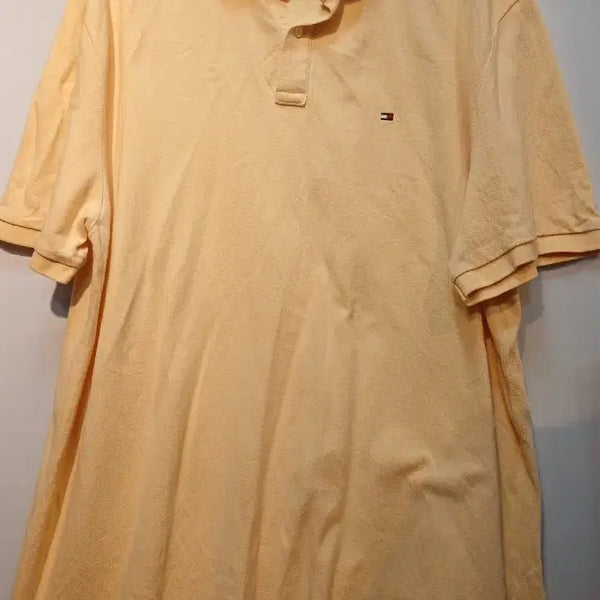 [BUNJANG] Tommy Hilfiger Yellow Custom Fit Polo Shirt XXL / 타미힐피거 옐로우 커스텀핏 폴로티 XXL