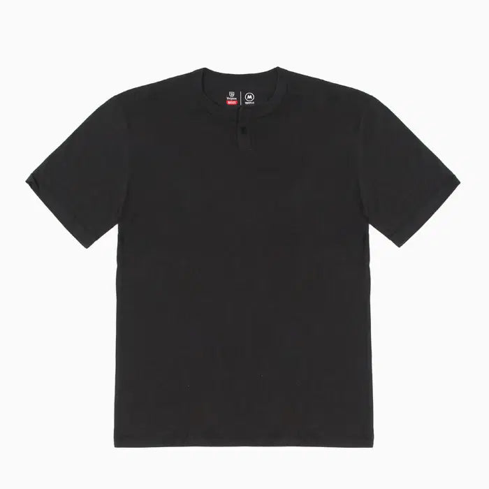 [BUNJANG] Brixton BASIC S/S HENLEY TEE-WASHED BLACK T-Shirt (Size S) / [새상품] 브릭스톤 티셔츠 S사이즈 BASIC S/S HENLEY TEE-WASHED BLACK