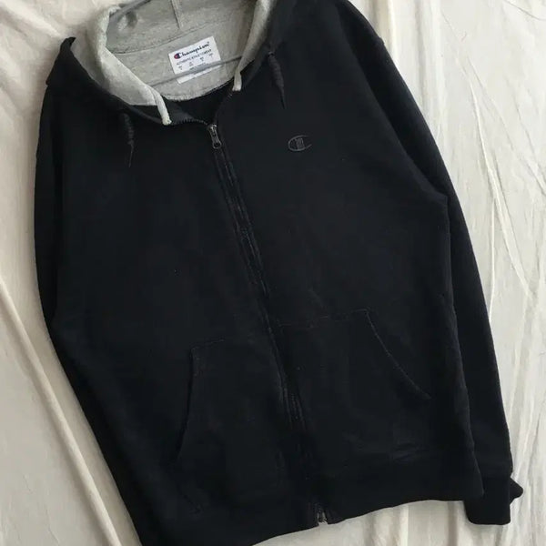 [BUNJANG] Champion Chest Logo Hoodie Zip-Up / 챔피온 가슴로고 후드집업