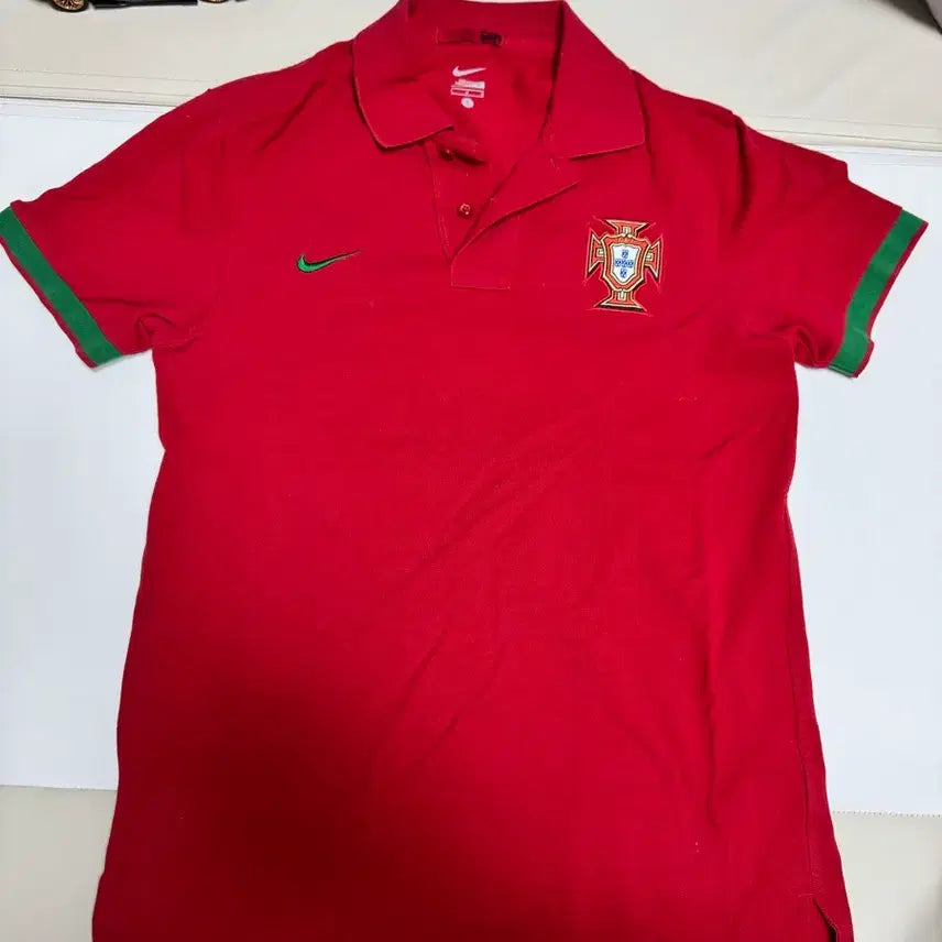 [BUNJANG] Nike Portugal Football Polo Shirt L / 나이키 포르투갈 축구 폴로티셔츠 L (무료배송)