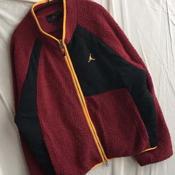 [BUNJANG] Nike Jordan Color Block Fleece Jacket / 나이키 조던 배색 후리스