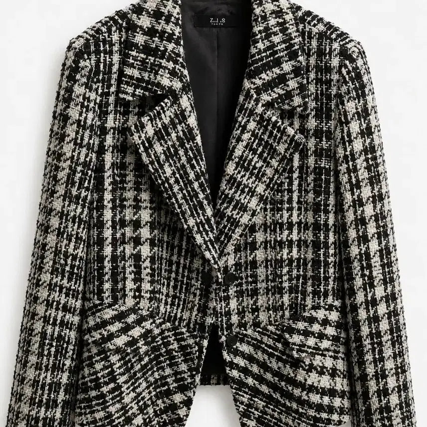 [BUNJANG] ZIOZIA Tweed Check Pattern Jacket L / 지오 송지오 트위드 자켓 L사이즈