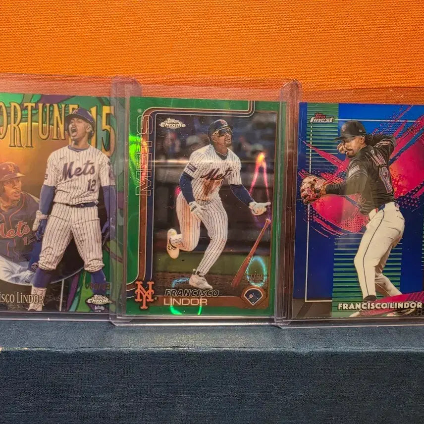 [BUNJANG] Francisco Lindor Limited Edition Trading Card Bundle (3 Cards) / [3장] 프란시스코 린도어(Francisco Lindor) 한정