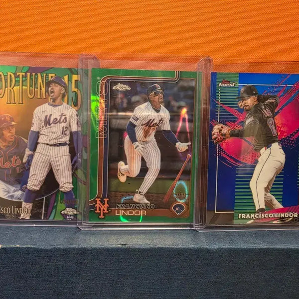 [BUNJANG] Francisco Lindor Limited Edition Trading Card Bundle (3 Cards) / [3장] 프란시스코 린도어(Francisco Lindor) 한정
