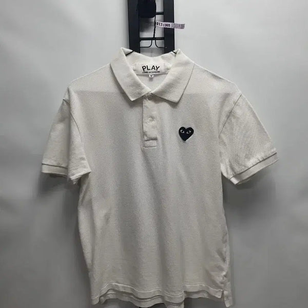 [BUNJANG] Comme des Garçons Short Sleeve Polo Shirt White Medium / 꼼데가르송 반팔 카라티 화이트 m