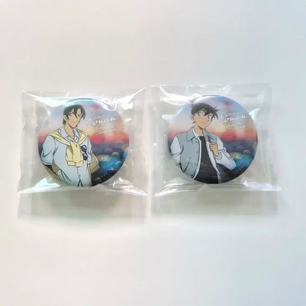 [BUNJANG] Detective Conan Sega Kuji Can Badge Bundle Set: Shinichi Kudo & Kenji Hagiwara / (일괄) 명탐정코난 세가 쿠지 캔뱃지 쿠도 신이치 하기와라 켄지