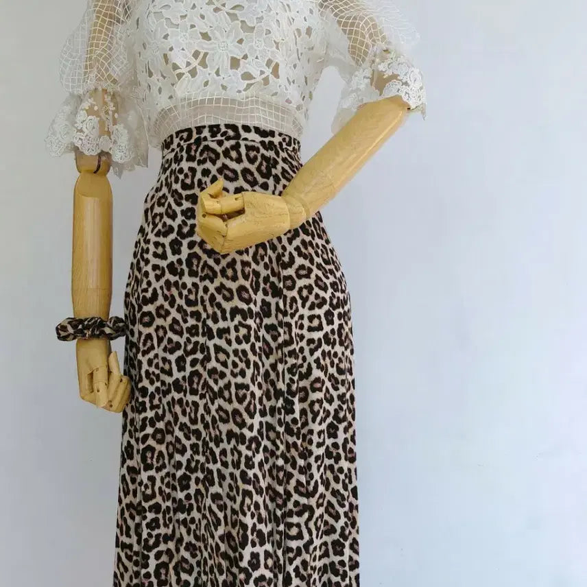 [BUNJANG] H&M Leopard Print Maxi Skirt / H&M 레오파드 롱스커트