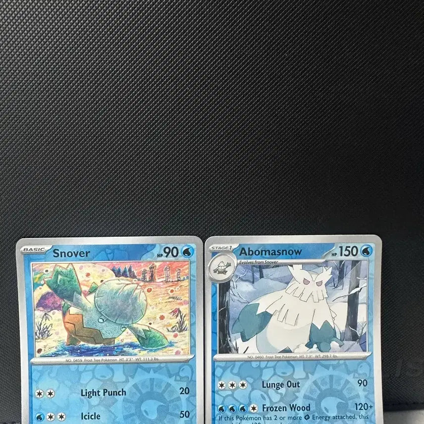 [BUNJANG] Pokemon TCG North America Destined Rivals Snowrunt & Glalie Reverse Holo Set / 포켓몬카드 북미 Destined Rivals 눈쓰개&눈설왕 리버스홀로 세트 [DRI EN, 059/086&060/086]