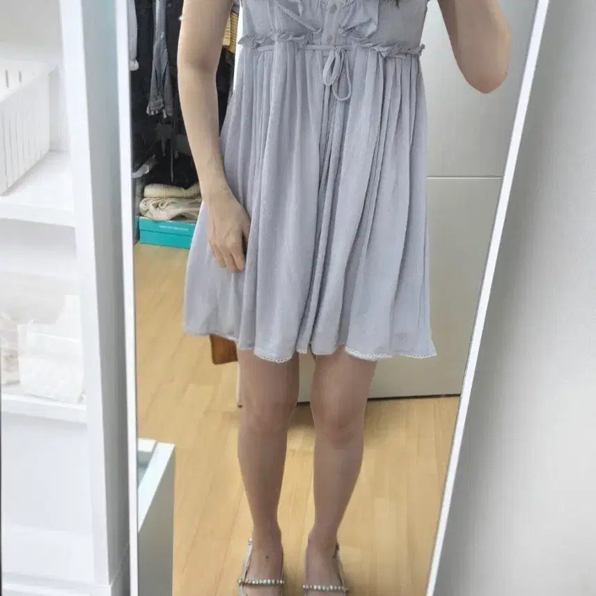 [BUNJANG] Frill Mini Dress / 프릴미니원피스