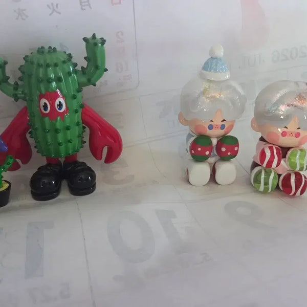[BUNJANG] Christmas Cactus Figurine Set / 크리스마스 선인장 피규어