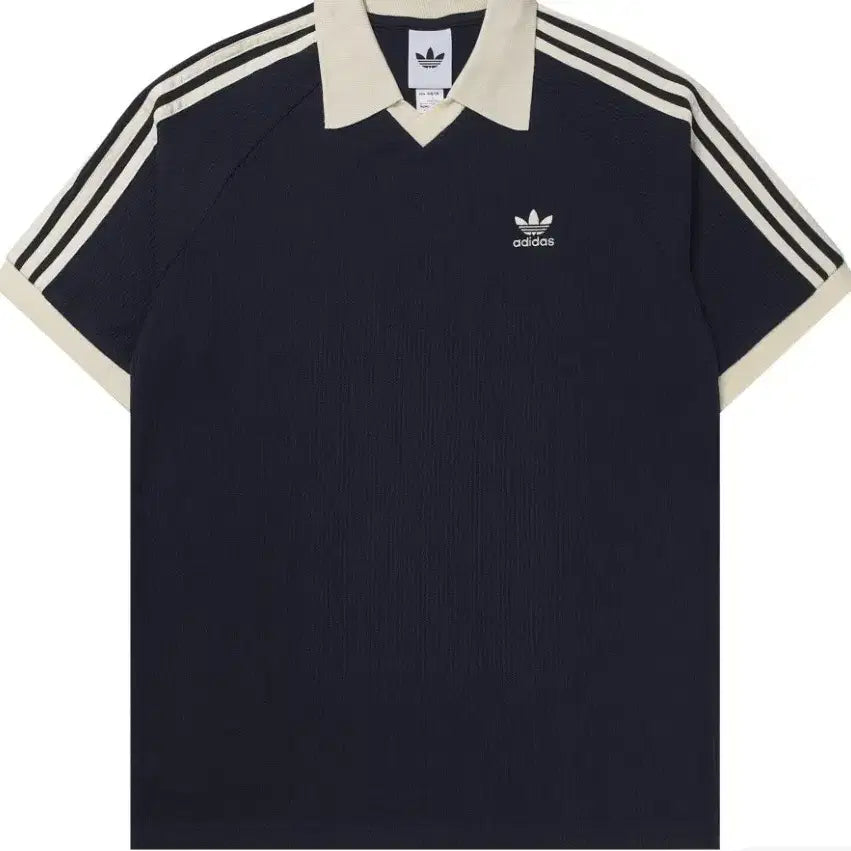 [BUNJANG] Adidas Waffle Short Sleeve Polo Shirt Navy S / (S) 아디다스 와플 숏슬리브 폴로 셔츠 네이비 (Kr Sizing) KB5461