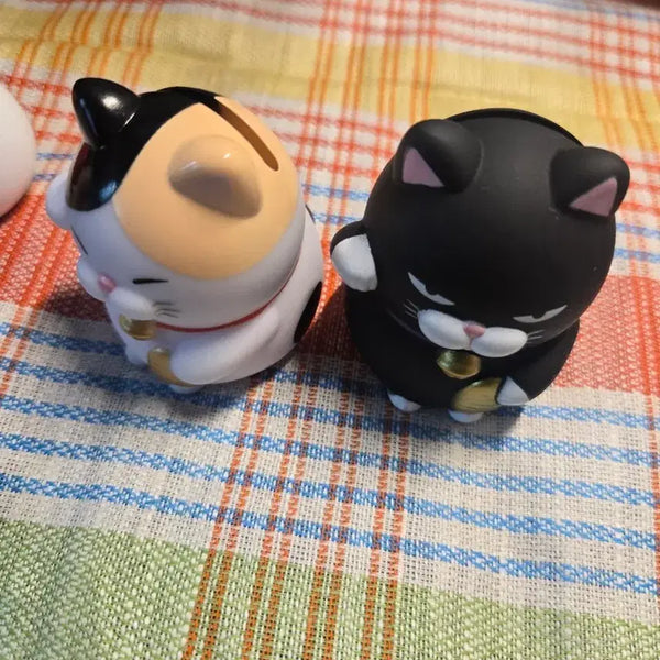 [BUNJANG] Cat Coin Storage Gacha Figures (Set of 2) / 동전수납 가챠 피규어
