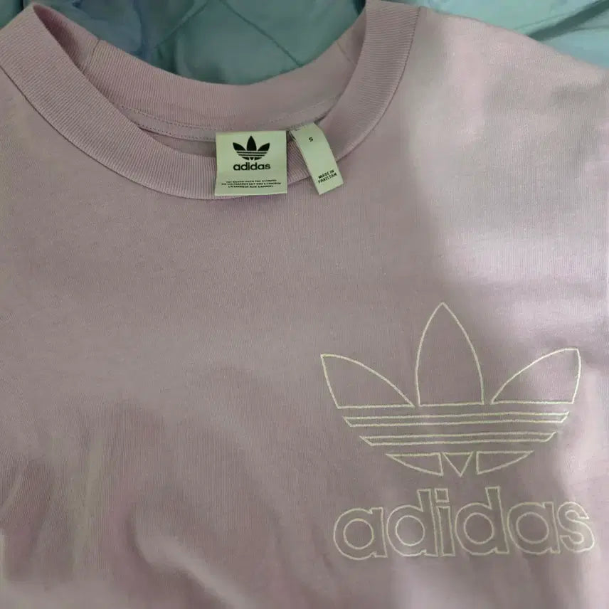 [BUNJANG] Adidas Short-Sleeve T-Shirt Lavender Size S / 아디다스 반팔티 연보라 S