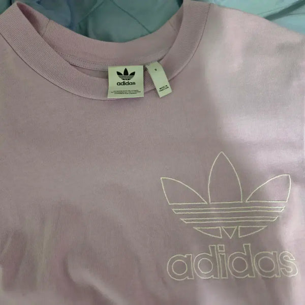 [BUNJANG] Adidas Short-Sleeve T-Shirt Lavender Size S / 아디다스 반팔티 연보라 S
