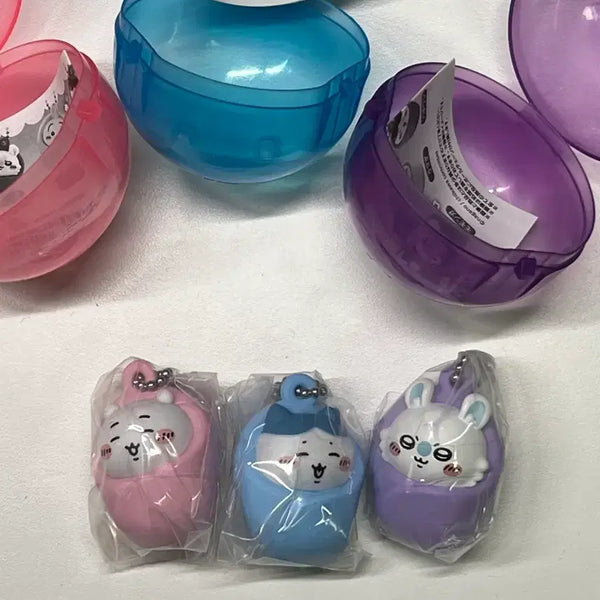[BUNJANG] Cheekawaii "Podagi" Gacha Set (Hachiware, Momonga) / 치이카와 포대기 가챠 하치와레 모몬가 일괄