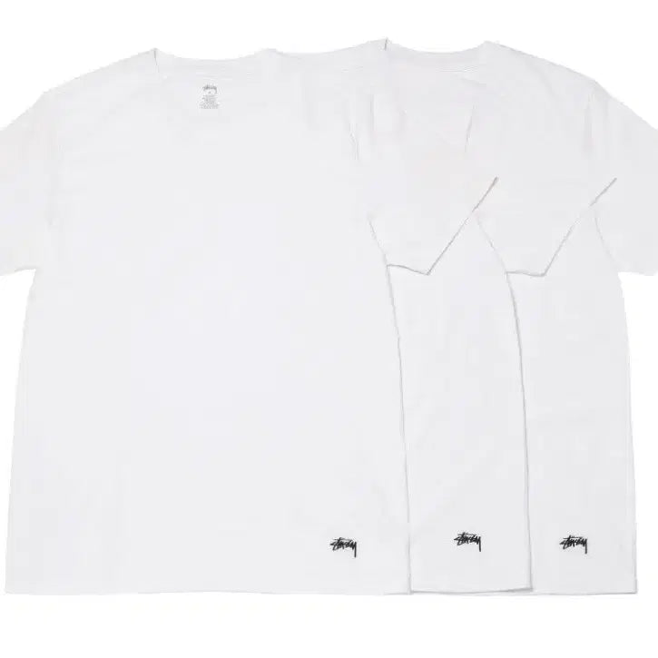 [BUNJANG] Stussy Undershirt White (3-Pack) M / (M) 스투시 언더셔츠 화이트 (3개입) 1140199