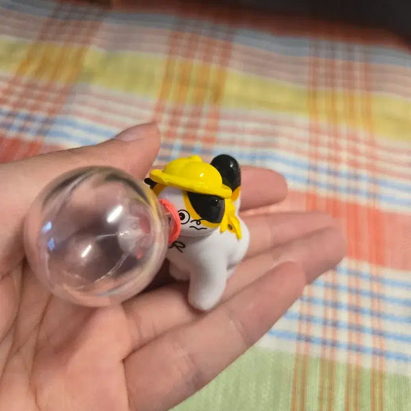 [BUNJANG] Bubble Blowing Cat Gacha Figure / 비눗방울 고양이 가챠