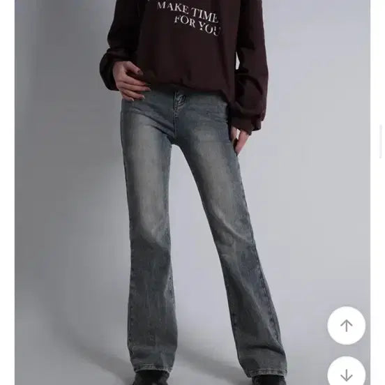 [BUNJANG] Lovesome Bootcut Denim Pants Ash Blue 3XL / 빅사이즈 럽미 부츠컷 데님 팬츠 애쉬블루 3xl