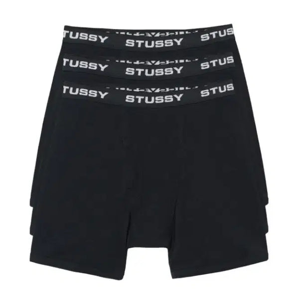 [BUNJANG] Stussy Boxer Briefs Black (3-Pack) XL / (XL) 스투시 박서 브리프 블랙 (3개입) 112251