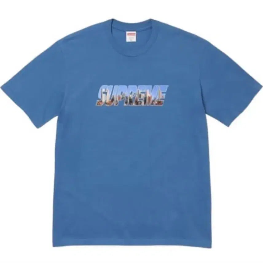 [BUNJANG] Supreme Gotham T-Shirt Faded Blue M / 슈프림 고담 티셔츠 페이디드 블루 M