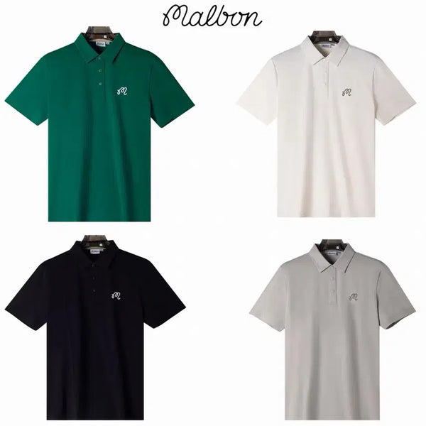 [BUNJANG] Malbon Golf Men's Short Sleeve T-Shirt / 말본골프웨어 남성반팔티