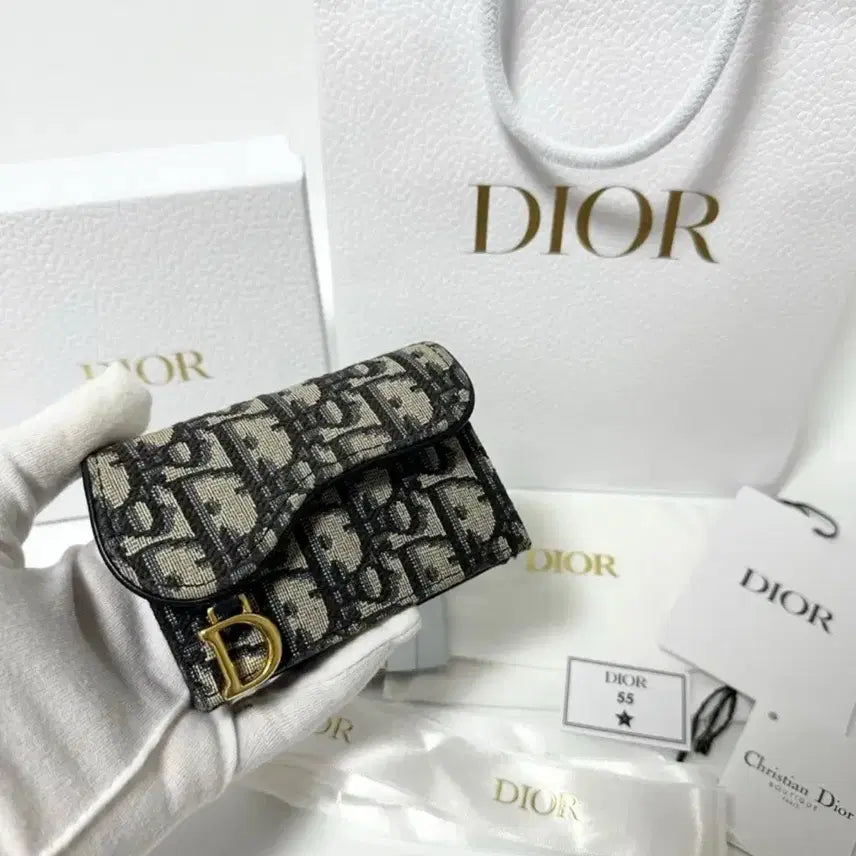 [BUNJANG] Dior Oblique Saddle Card Holder / (정품)(새상품급,풀구성)디올 오블리크 새들 포켓 카드지갑