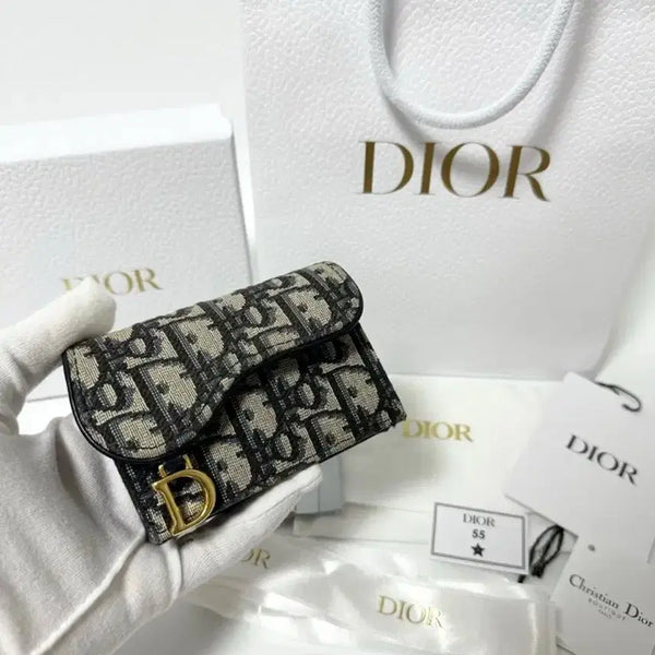 [BUNJANG] Dior Oblique Saddle Card Holder / (정품)(새상품급,풀구성)디올 오블리크 새들 포켓 카드지갑