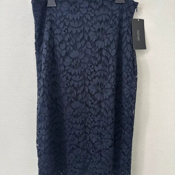 [BUNJANG] Zara Basic Lace Skirt Navy L / 자라 기본 레이스 스커트 네이비 L