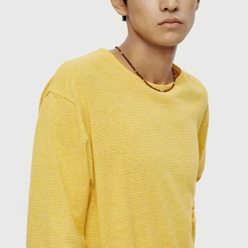 [BUNJANG] Youth Cut-off Round Neck T-Shirt / [s] 유스 컷오프 라운드 넥 티셔츠