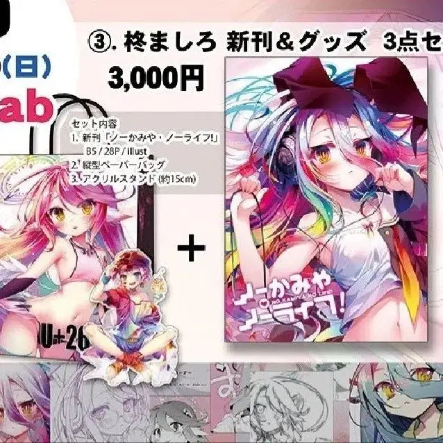 [BUNJANG] No Game No Life C105 New Set B / 노게임노라이프 코미케 c105 신간세트 b세트 일러북