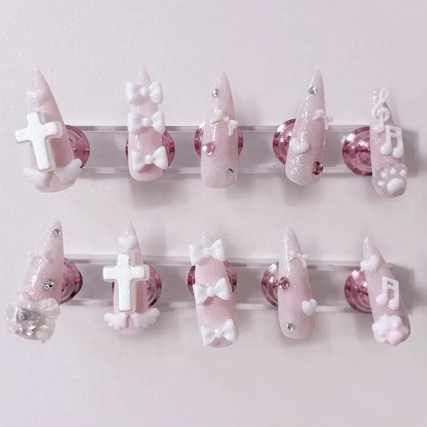 [BUNJANG] Custom "Yangjire" Nail Tips - Omakase Design / 양지뢰 네일팁 주문제작, 오마카세