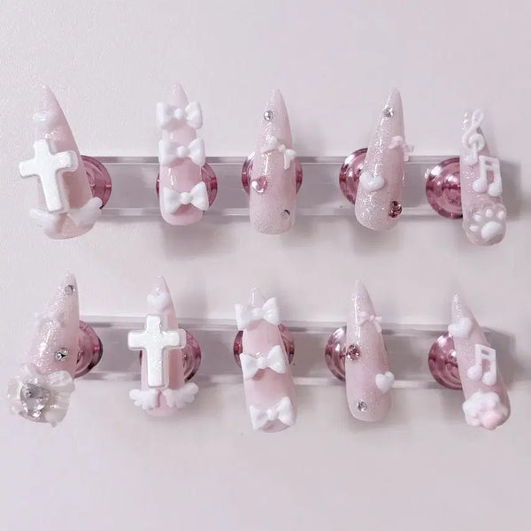 [BUNJANG] Custom "Yangjire" Nail Tips - Omakase Design / 양지뢰 네일팁 주문제작, 오마카세