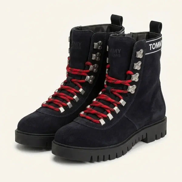 [BUNJANG] Tommy Jeans Suede Lace-Up Ankle Boots / 타미진스 스웨이드 레이스업 앵클 부츠240~245mm