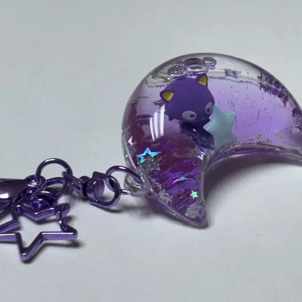 [BUNJANG] Choco Cat Water Ball Keychain / 초코캣 워터볼 키링