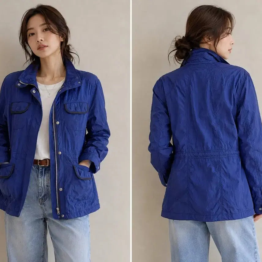 [BUNJANG] Mako Women's Blue Field Jacket Size 90 / 마코 여성 블루 필드 자켓90~새옷