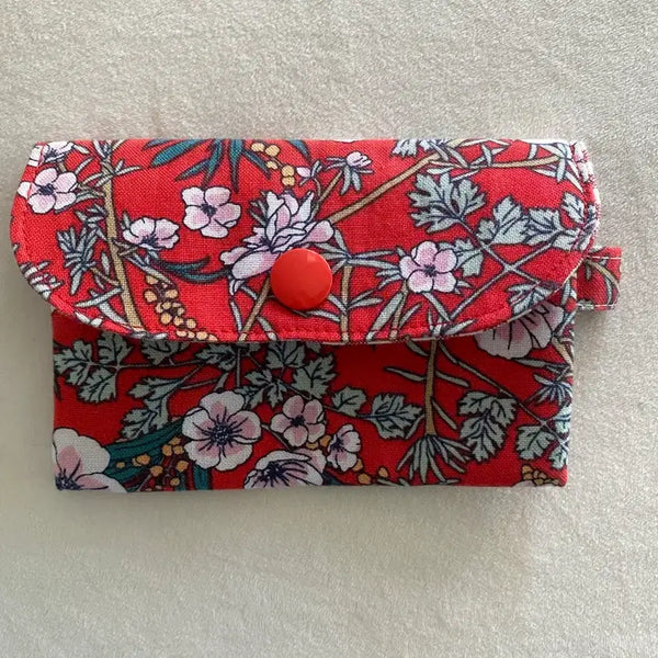 [BUNJANG] Flower Pattern Card Holder / 플라워 패턴 카드 지갑