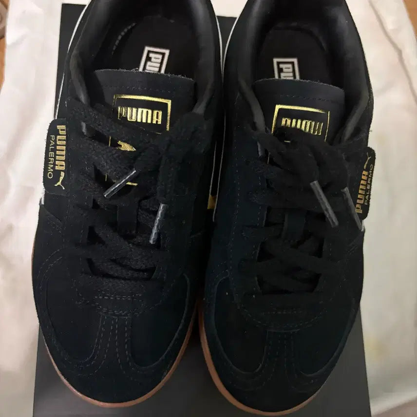 [BUNJANG] Puma Palermo Elevata Women's Sneakers Black Suede Size 230mm / 푸마 팔레르모 엘레바타 우먼스 230mm