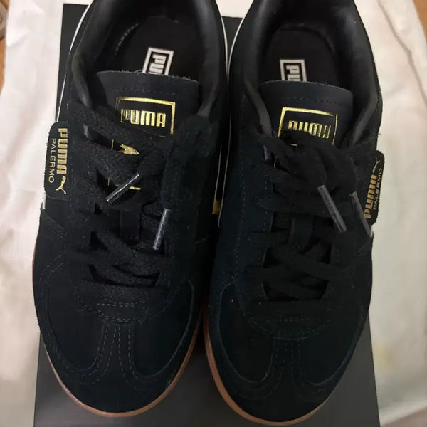 [BUNJANG] Puma Palermo Elevata Women's Sneakers Black Suede Size 230mm / 푸마 팔레르모 엘레바타 우먼스 230mm