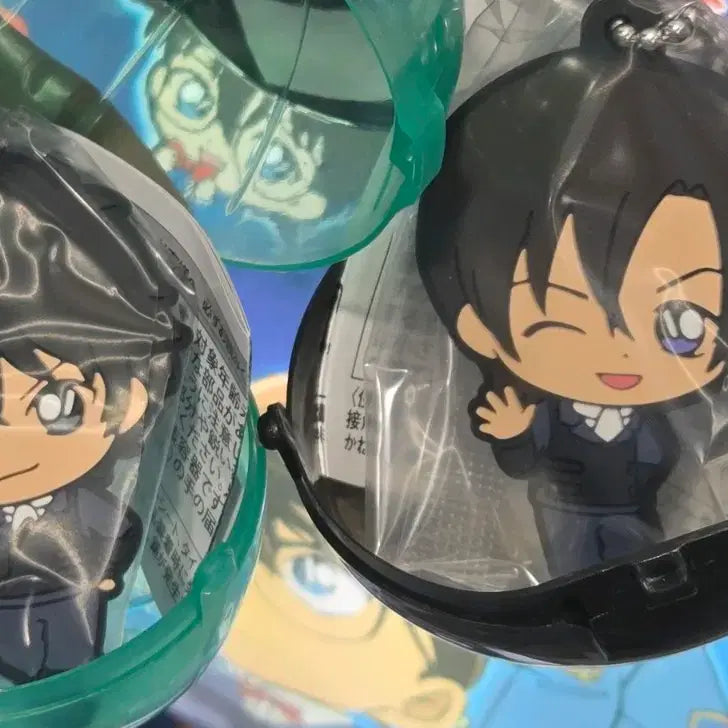 [BUNJANG] Detective Conan Matsudaira & Hagiwara Rubber Keychain Set (Sealed) / (미개봉/일괄) 명탐정코난 러버키링 마츠다 하기와라